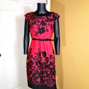 Connected Apparel Black and Red dress